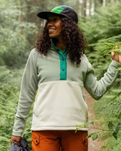 Damen Snowdrop Pullover aus Polartec® Fleece – Pistazie/Birke
