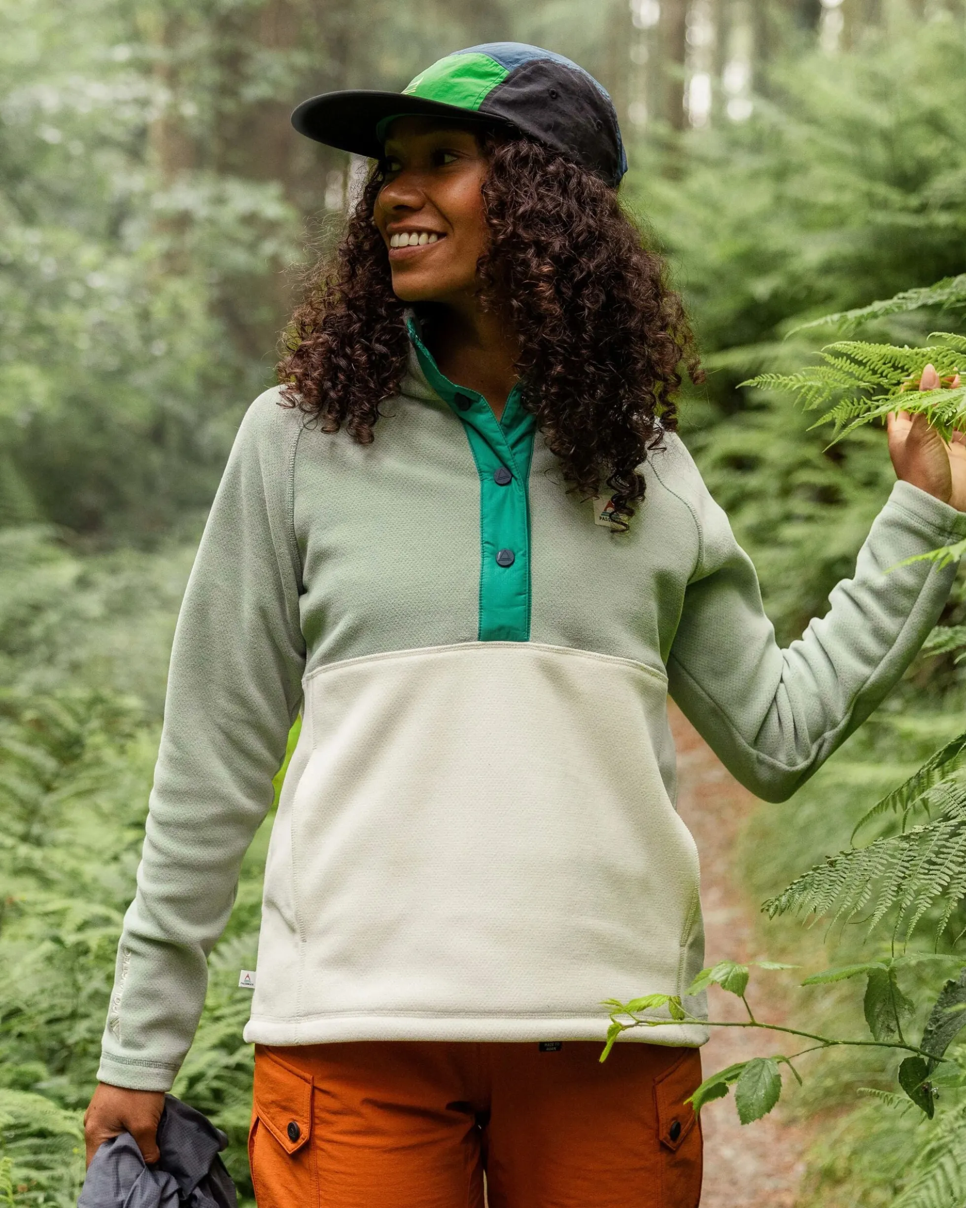 Damen Snowdrop Pullover aus Polartec® Fleece – Pistazie/Birke