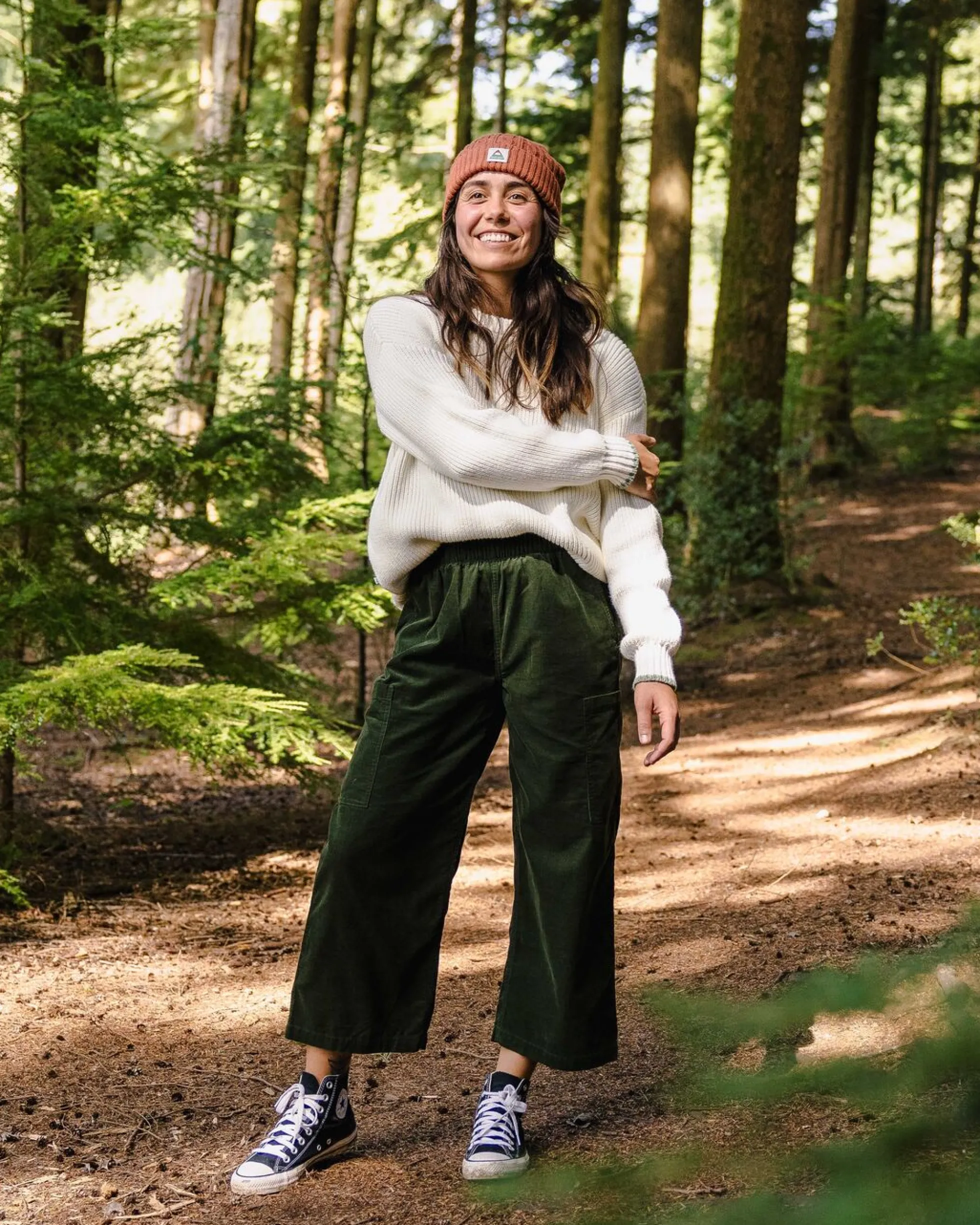 Damen Someday Verkürzte Bio-Baumwoll Cord Hose