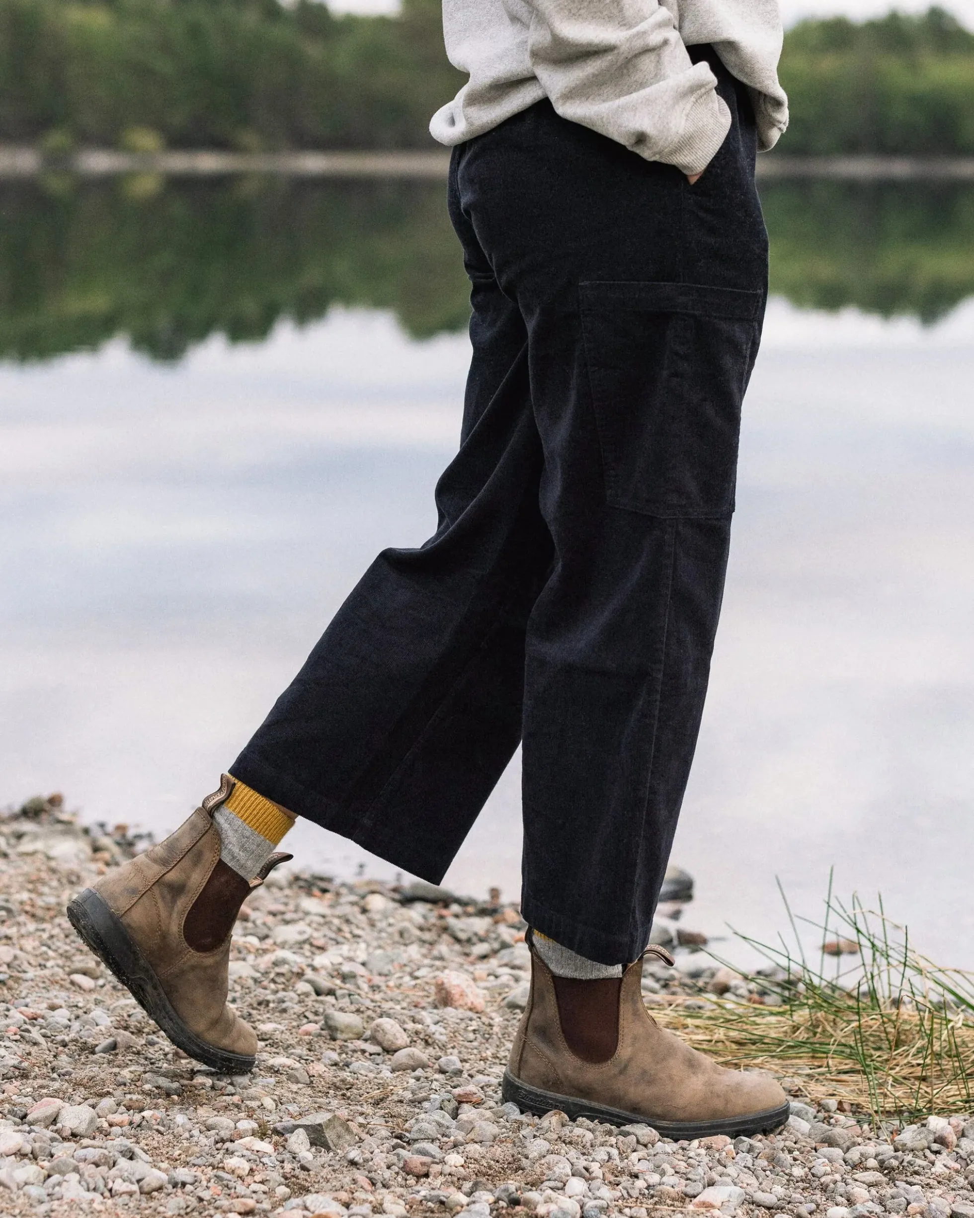 Damen Someday Verkürzte Bio-Baumwoll Cord Hose