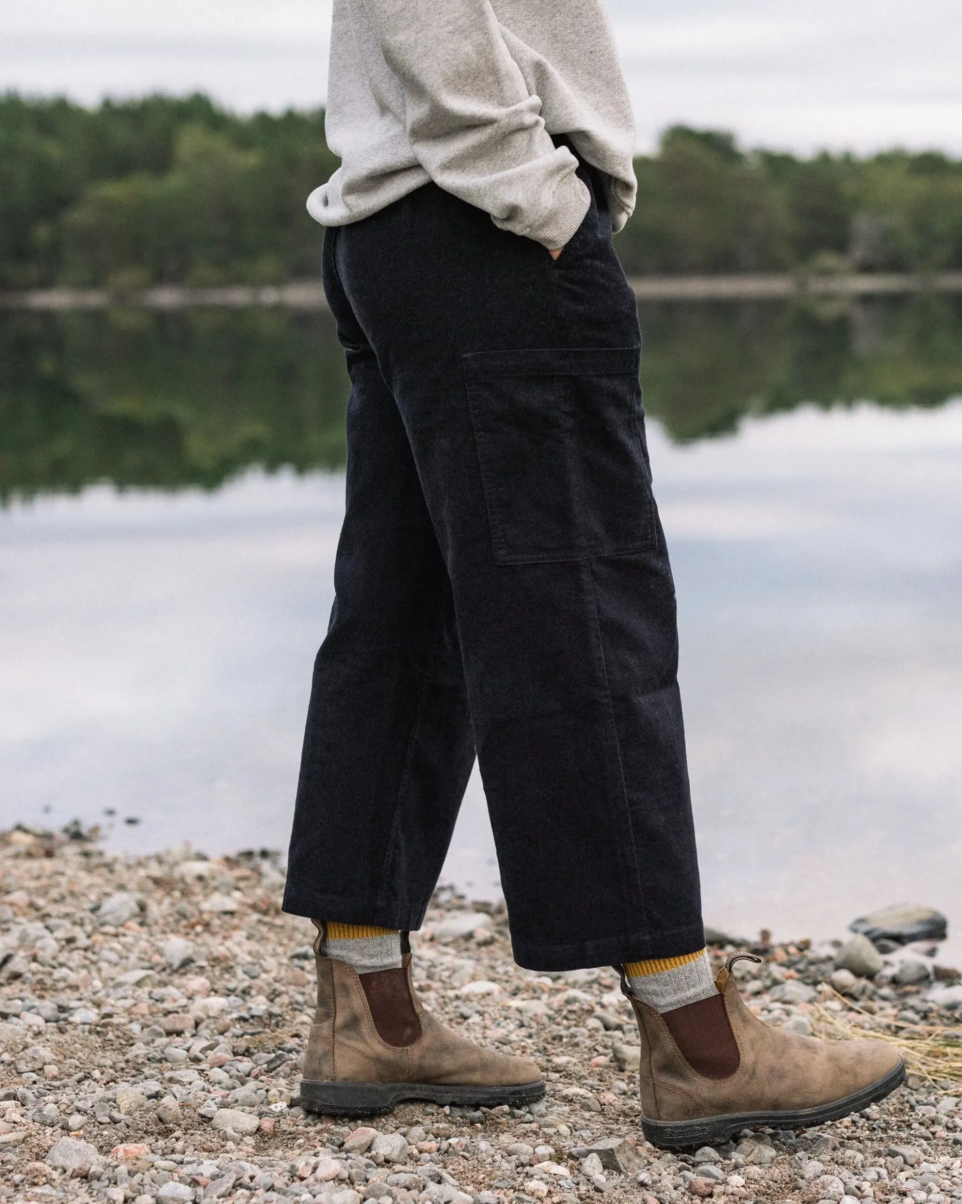 Damen Someday Verkürzte Bio-Baumwoll Cord Hose