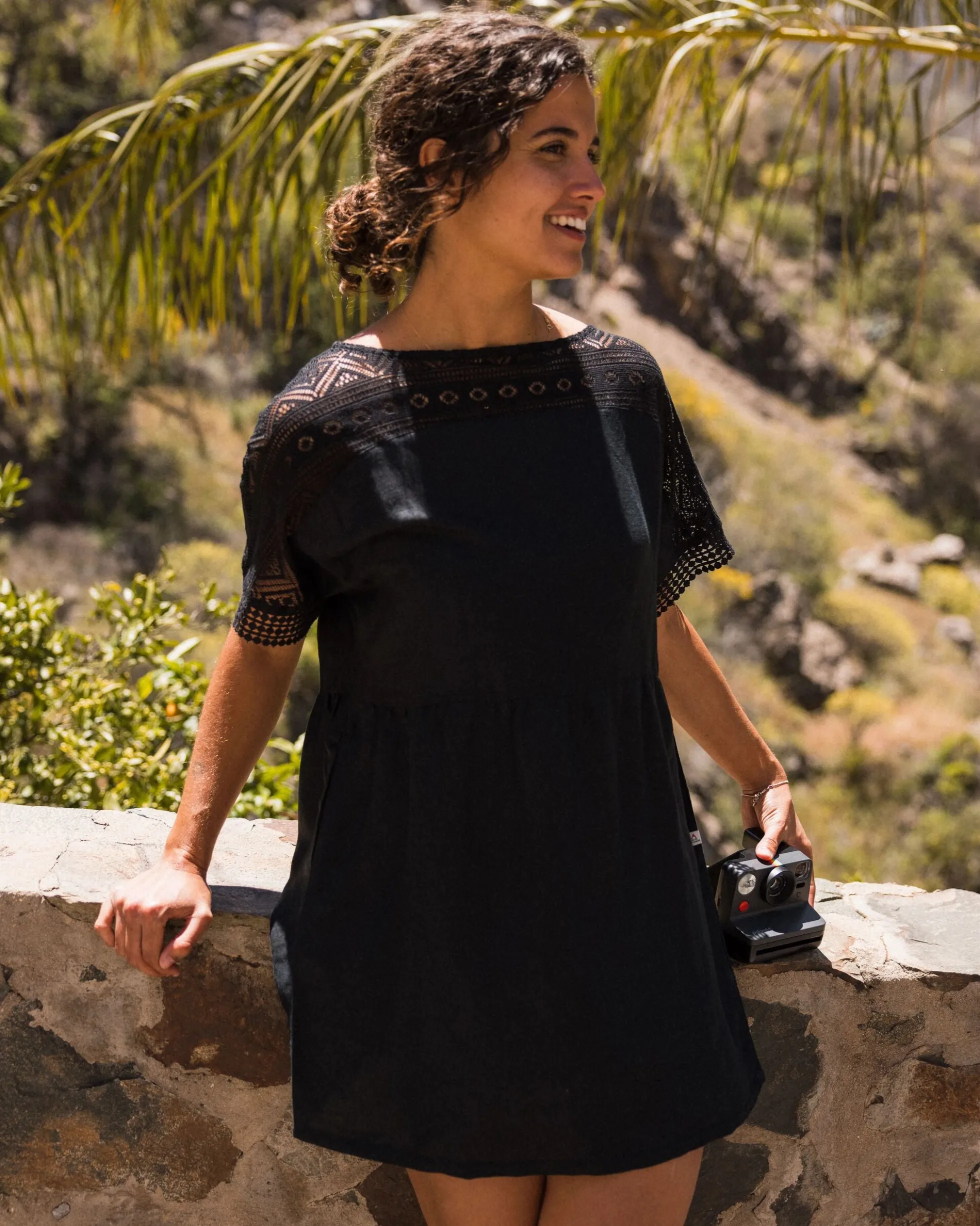 Damen Sono Leinen Strandkleid