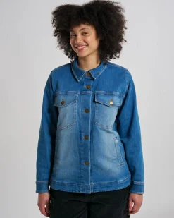 Damen Stella Langarmshirt aus Denim