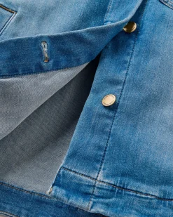 Damen Stella Langarmshirt aus Denim