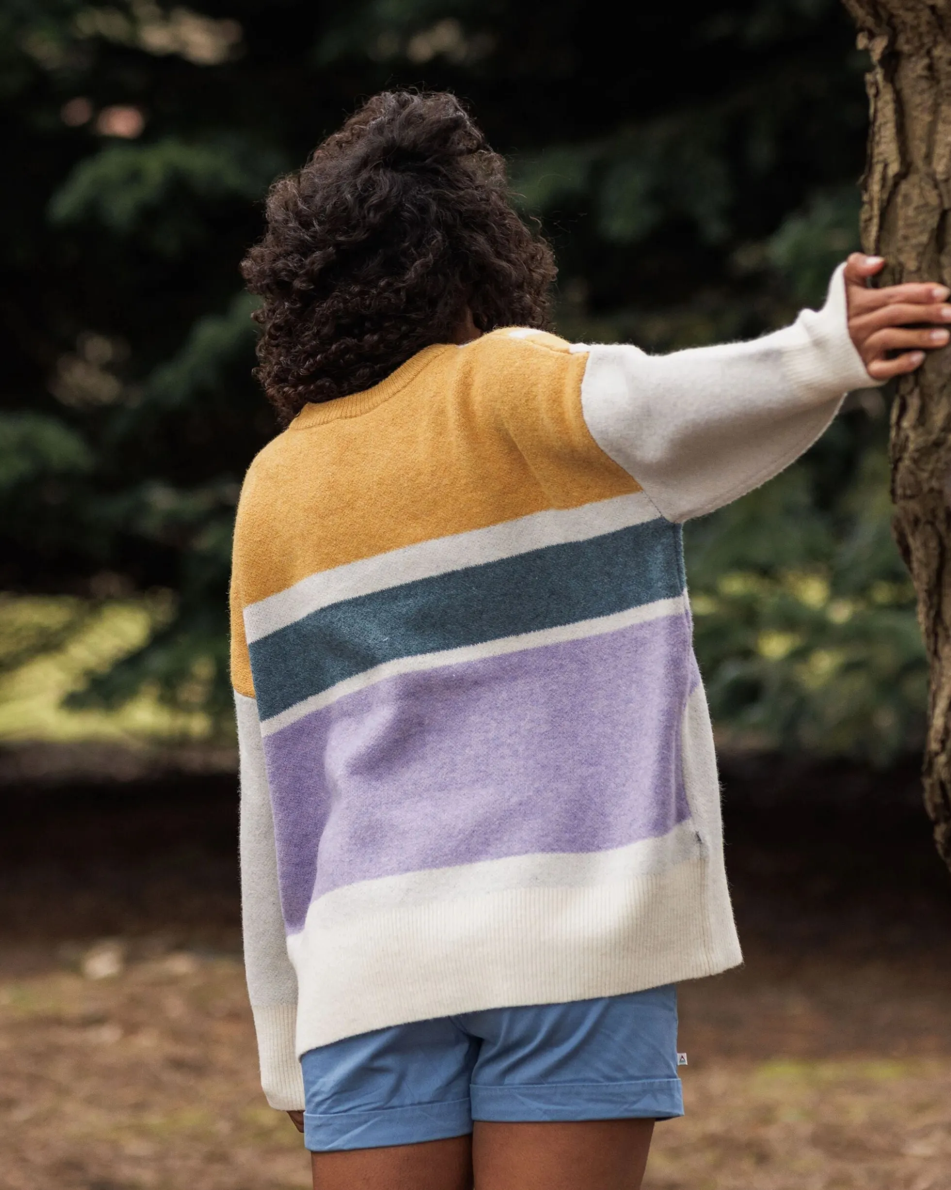 Damen Sunsets Oversized Knitted Pullover