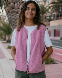 Damen Tawny Kragenlose Deep-Pile Sherpa Weste 2.0