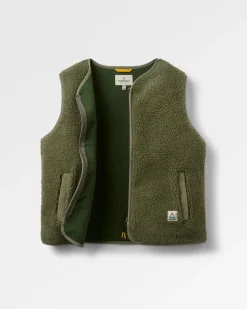 Damen Tawny Ärmellose Tiefflor Sherpa Weste