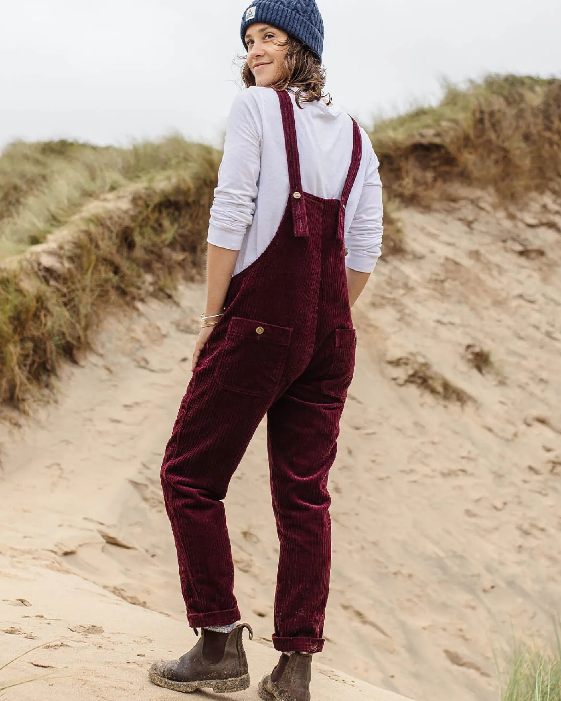 Damen Tiaga Cord Latzhosen