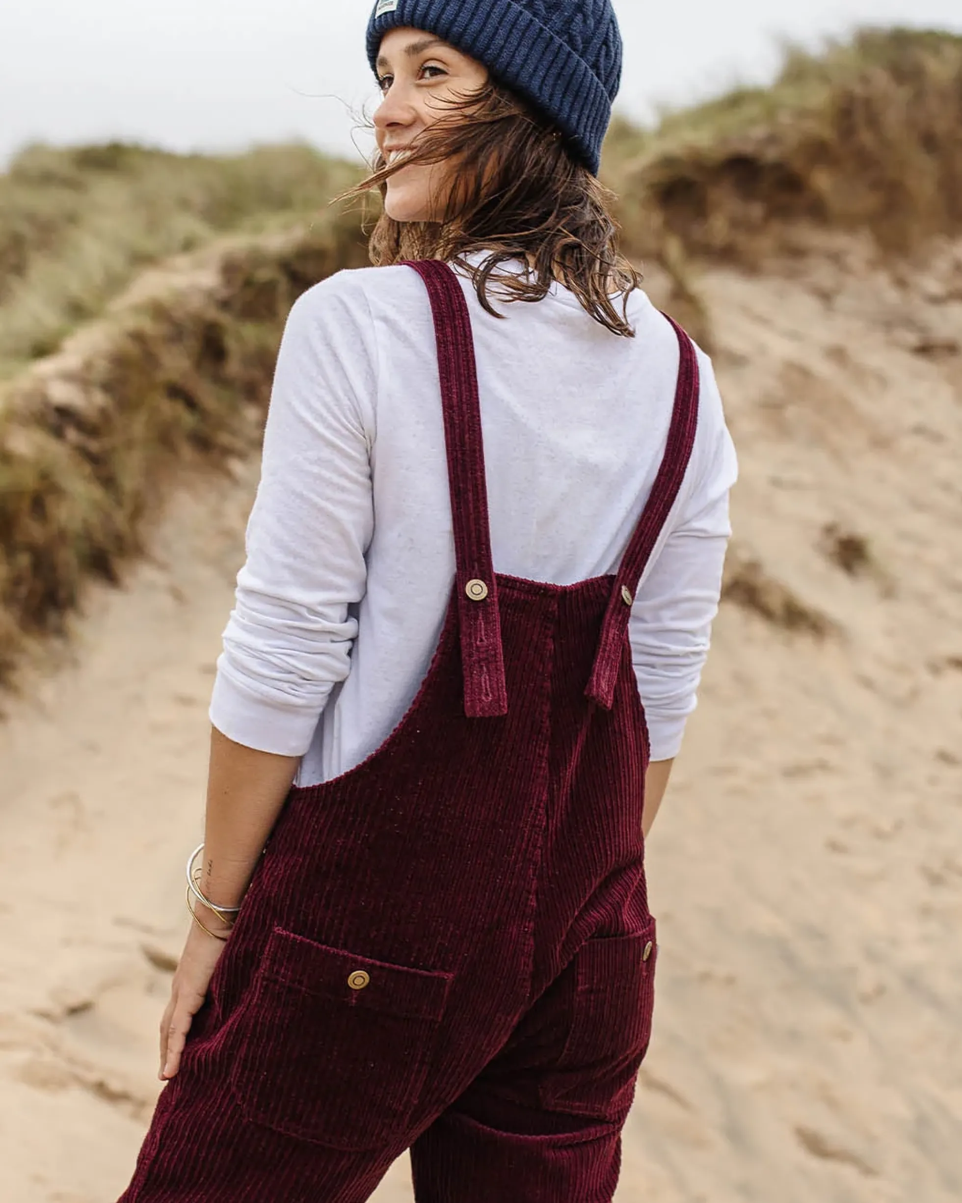 Damen Tiaga Cord Latzhosen