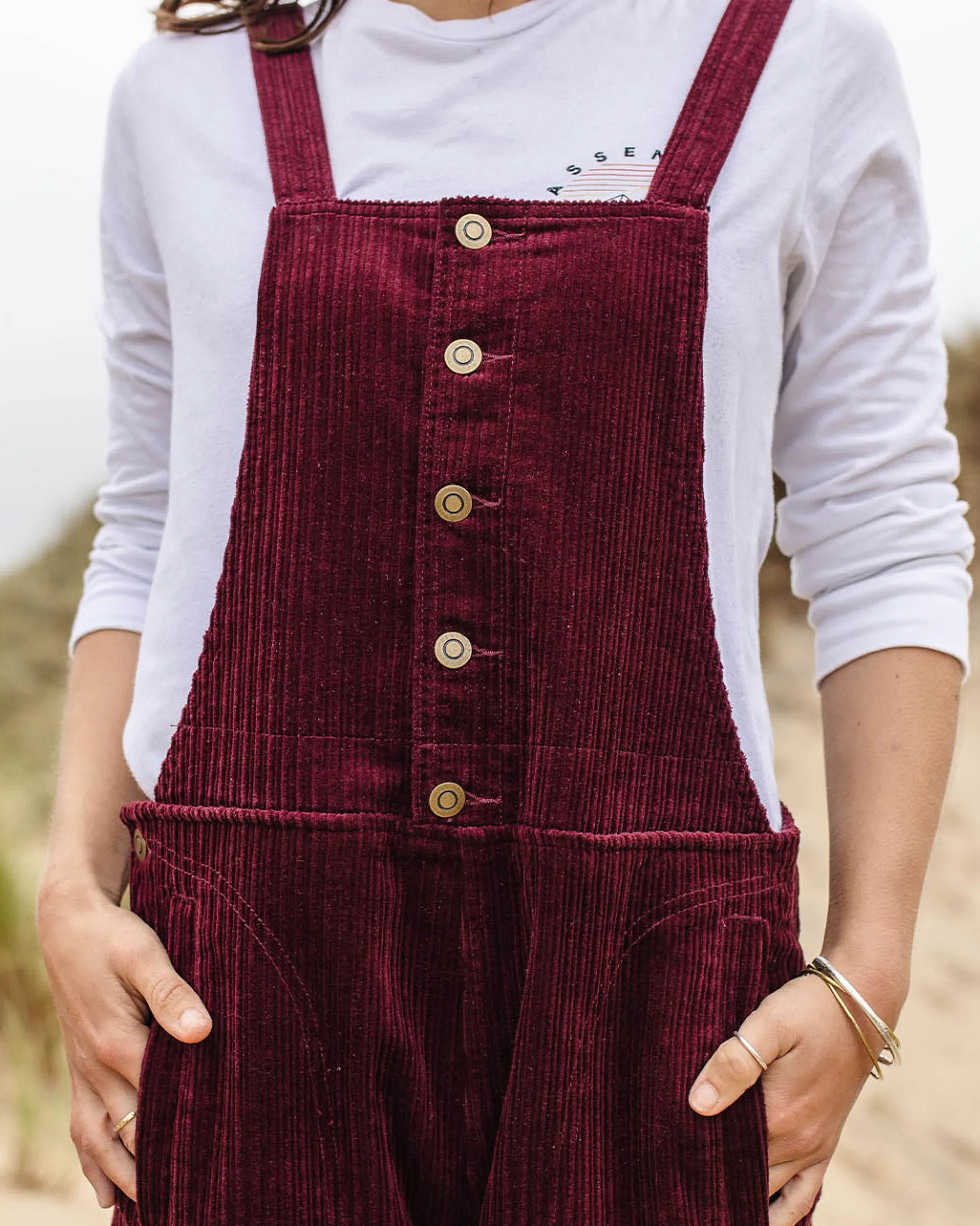 Damen Tiaga Cord Latzhosen