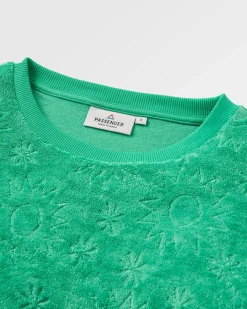 Damen Vibes Texturiertes Langarmshirt