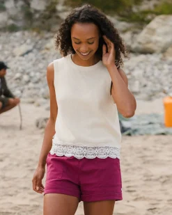 Damen Vintage Bio Stricktop