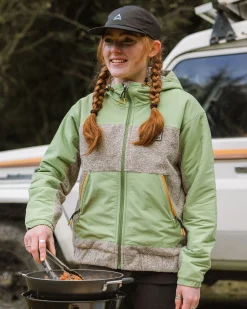 Damen Warming Winddichte Fleecejacke mit Reißverschluss