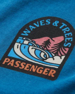 Damen Waves & Trees Langarmshirt