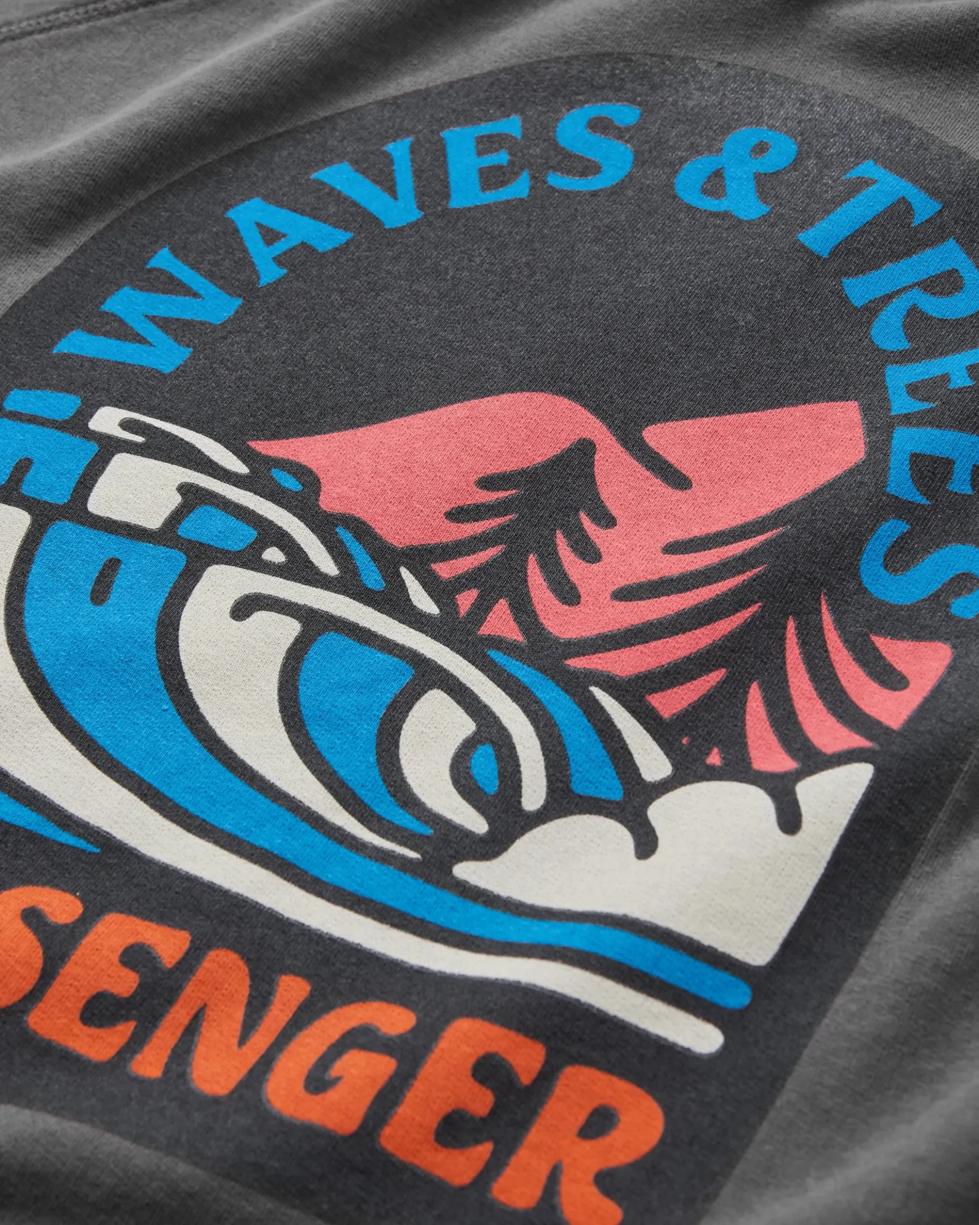 Damen Waves & Trees Sweatshirt