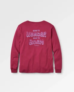Damen Woodcut Langarmshirt