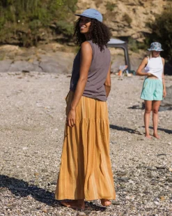 Damen Zephyr Gewebter Maxi-Rock