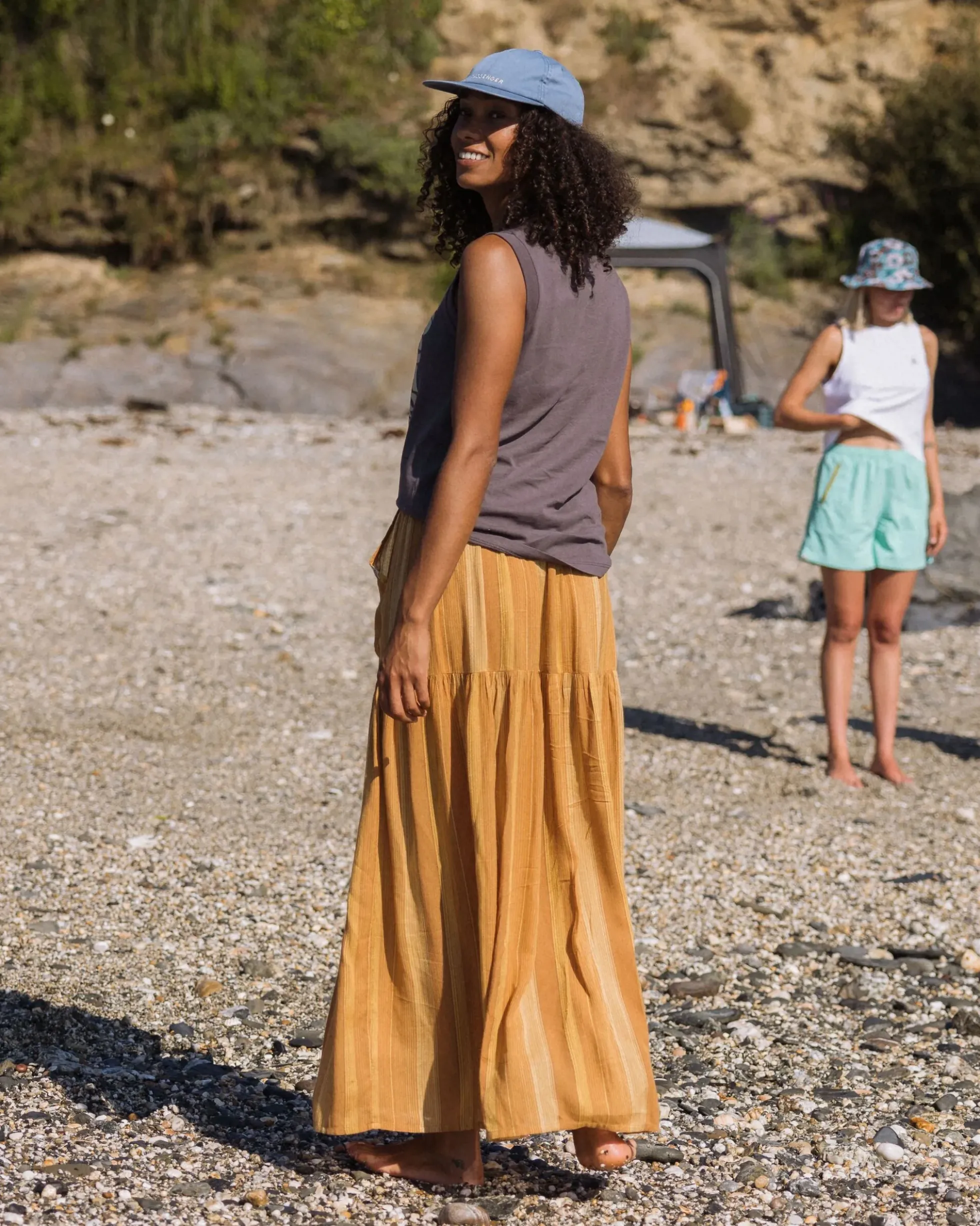 Damen Zephyr Gewebter Maxi-Rock
