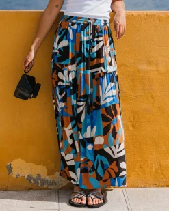 Damen Zephyr Gewebter Maxi-Rock