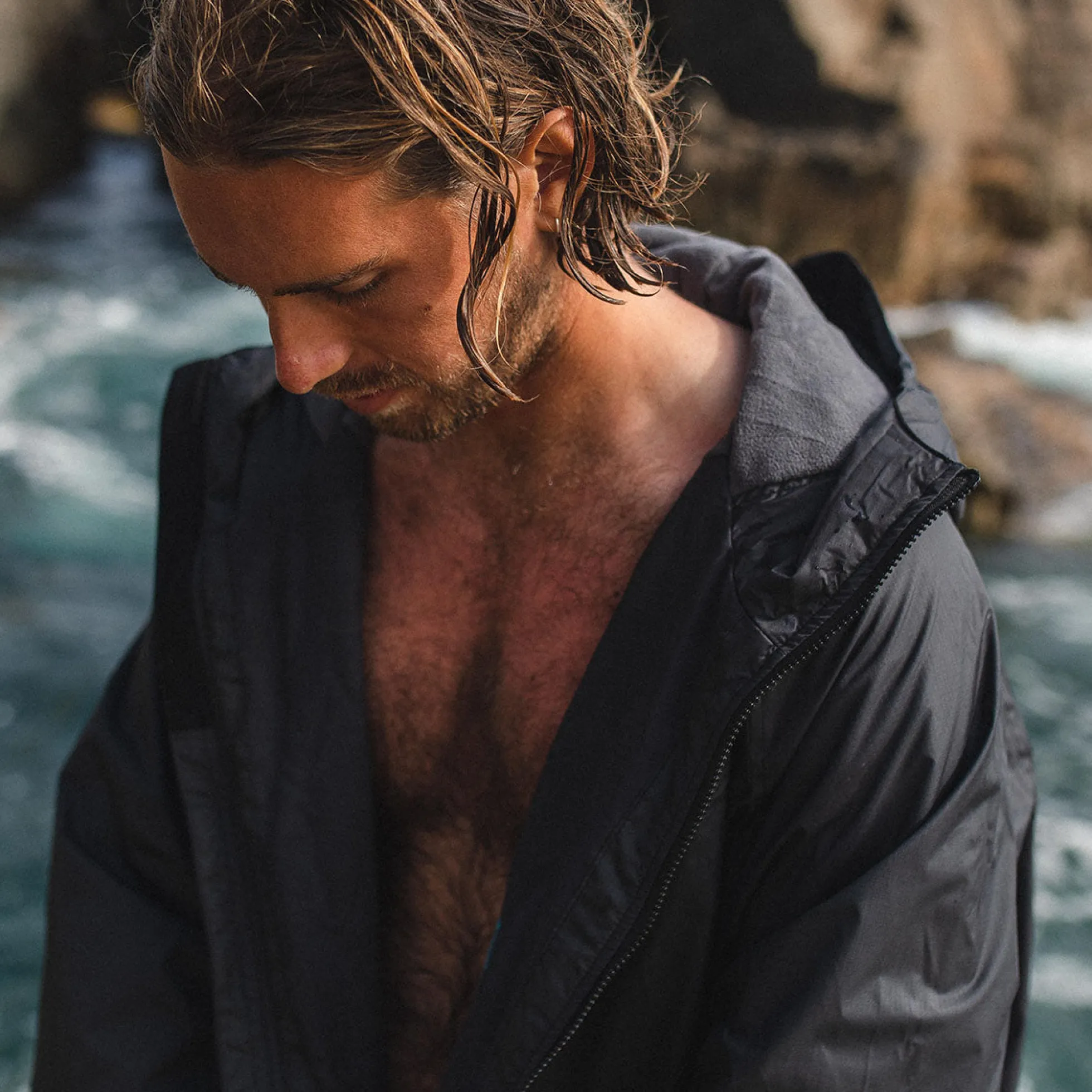 Escapism Handtuch-gefütterter Surf-Poncho