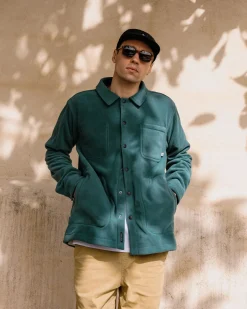 Herren Adapt Fleece Überhemd – Mediterran