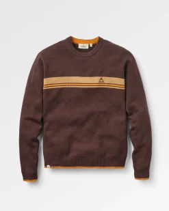 Herren Aspen Gestreifter Strickpullover