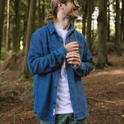 Herren Backcountry Bio-Baumwolle Denim Langarmshirt