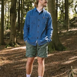 Herren Backcountry Bio-Baumwolle Denim Langarmshirt