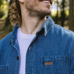 Herren Backcountry Bio-Baumwolle Denim Langarmshirt