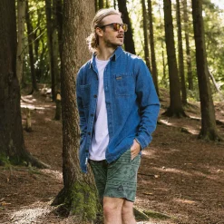 Herren Backcountry Bio-Baumwolle Denim Langarmshirt