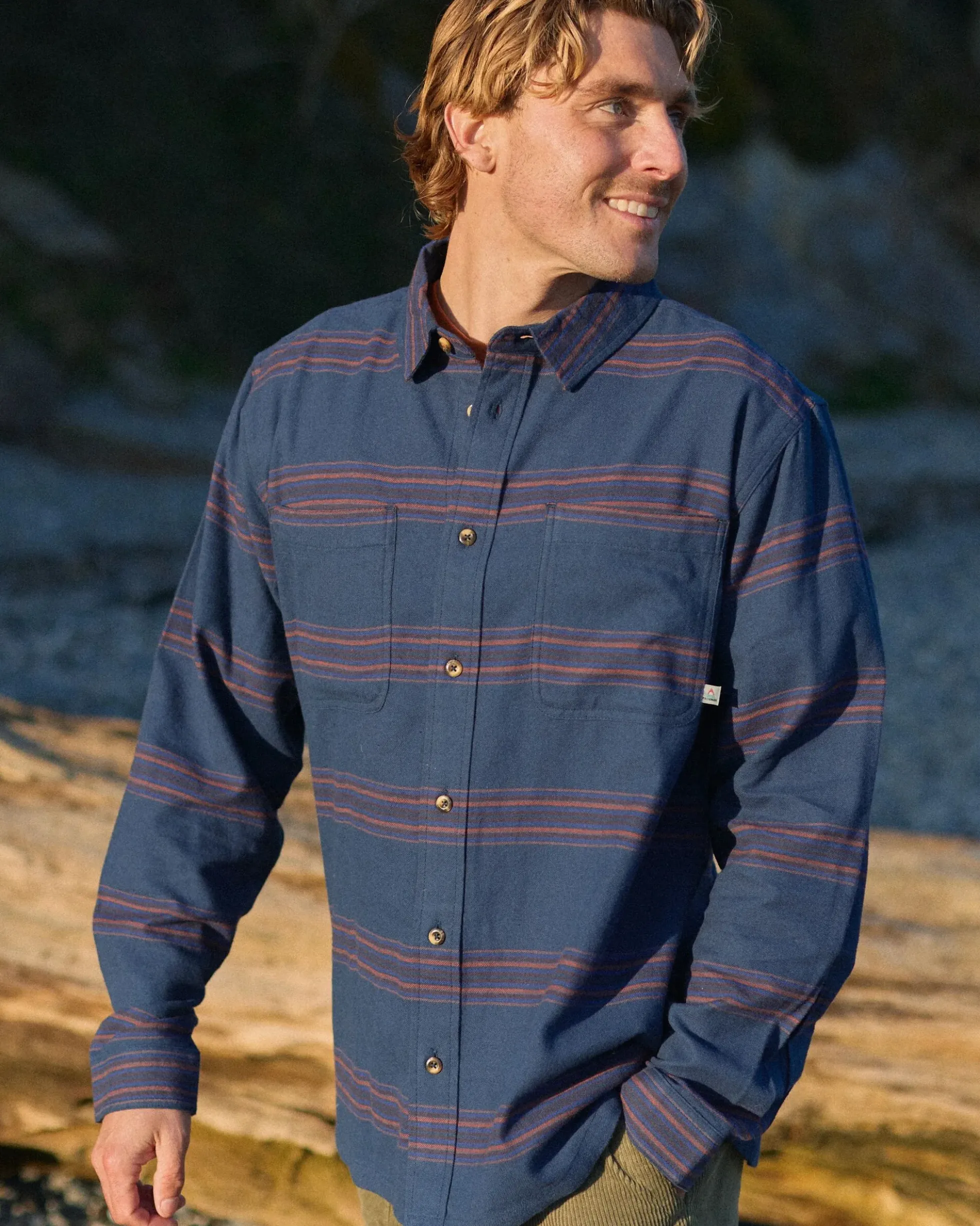 Herren Backcountry Leichtes Hemd mit Streifen