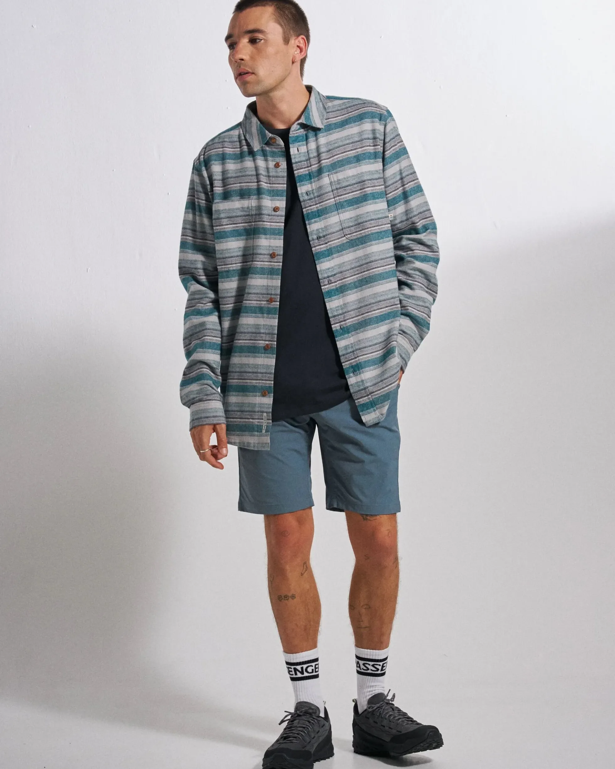 Herren Backcountry Stripe Leichtes Hemd