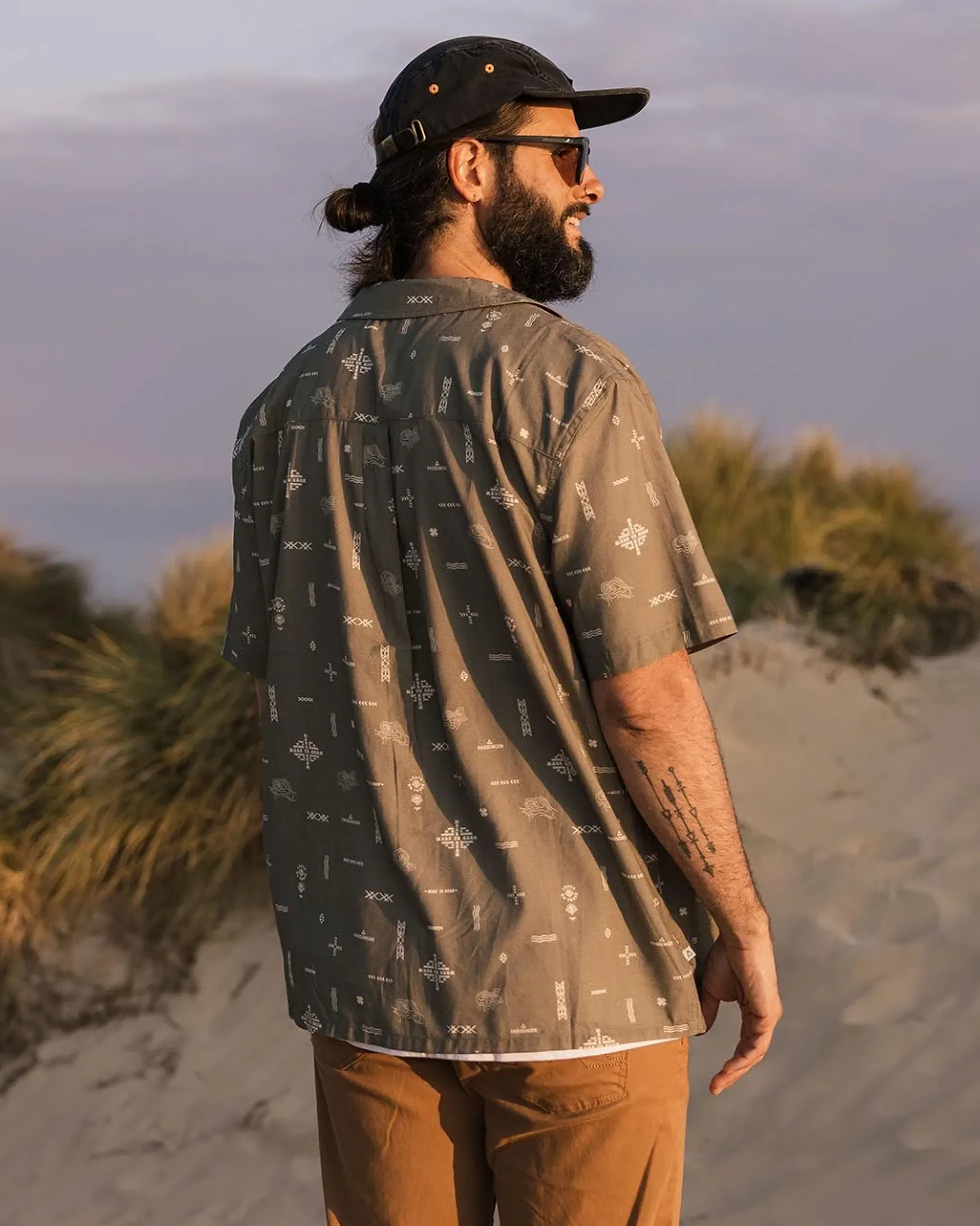 Herren Cove Bio-Baumwolle Kurzarmhemd