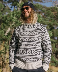 Herren Cutback Fairisle Gestrickter Pullover