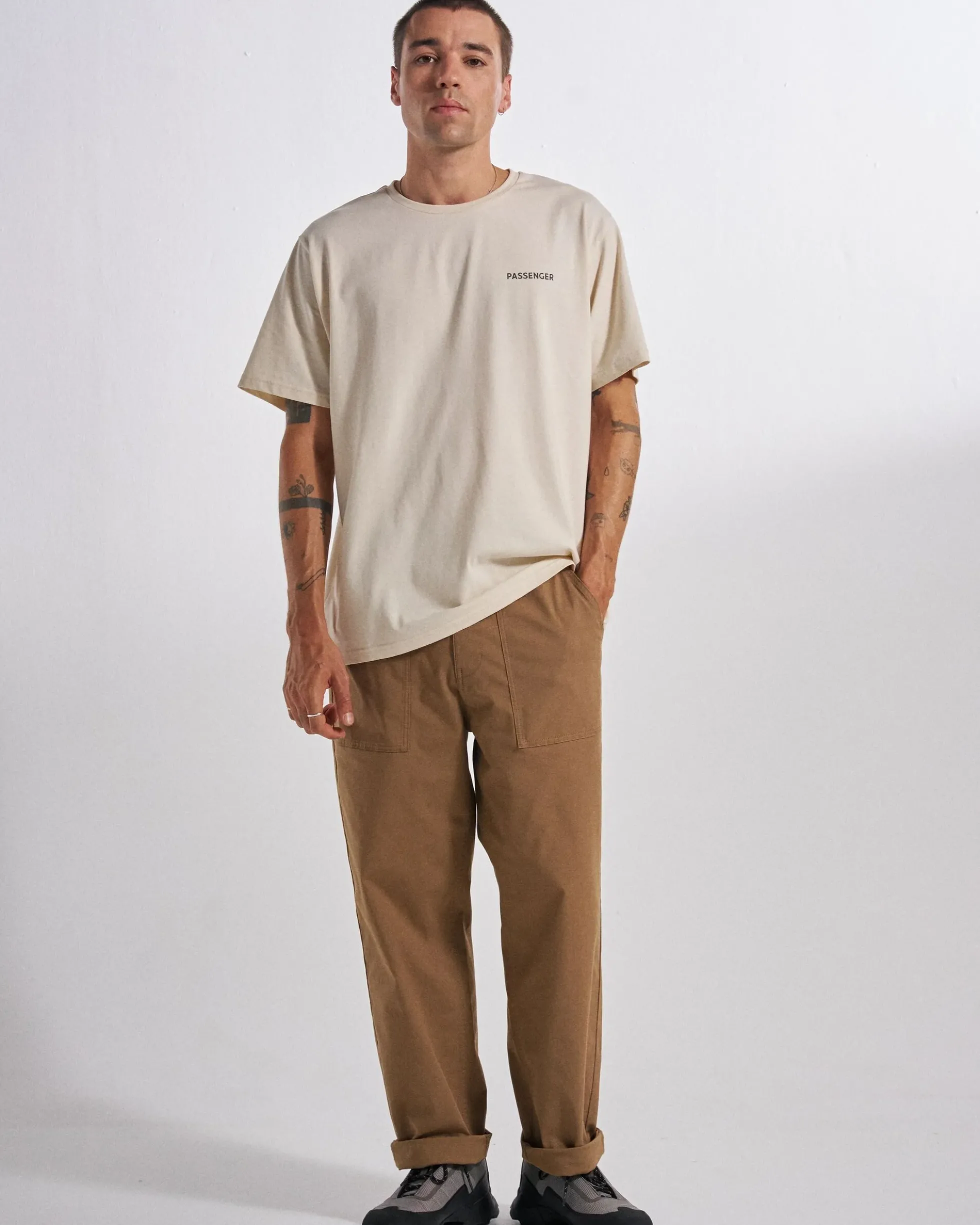 Herren Cutout Bio-Baumwoll T-Shirt