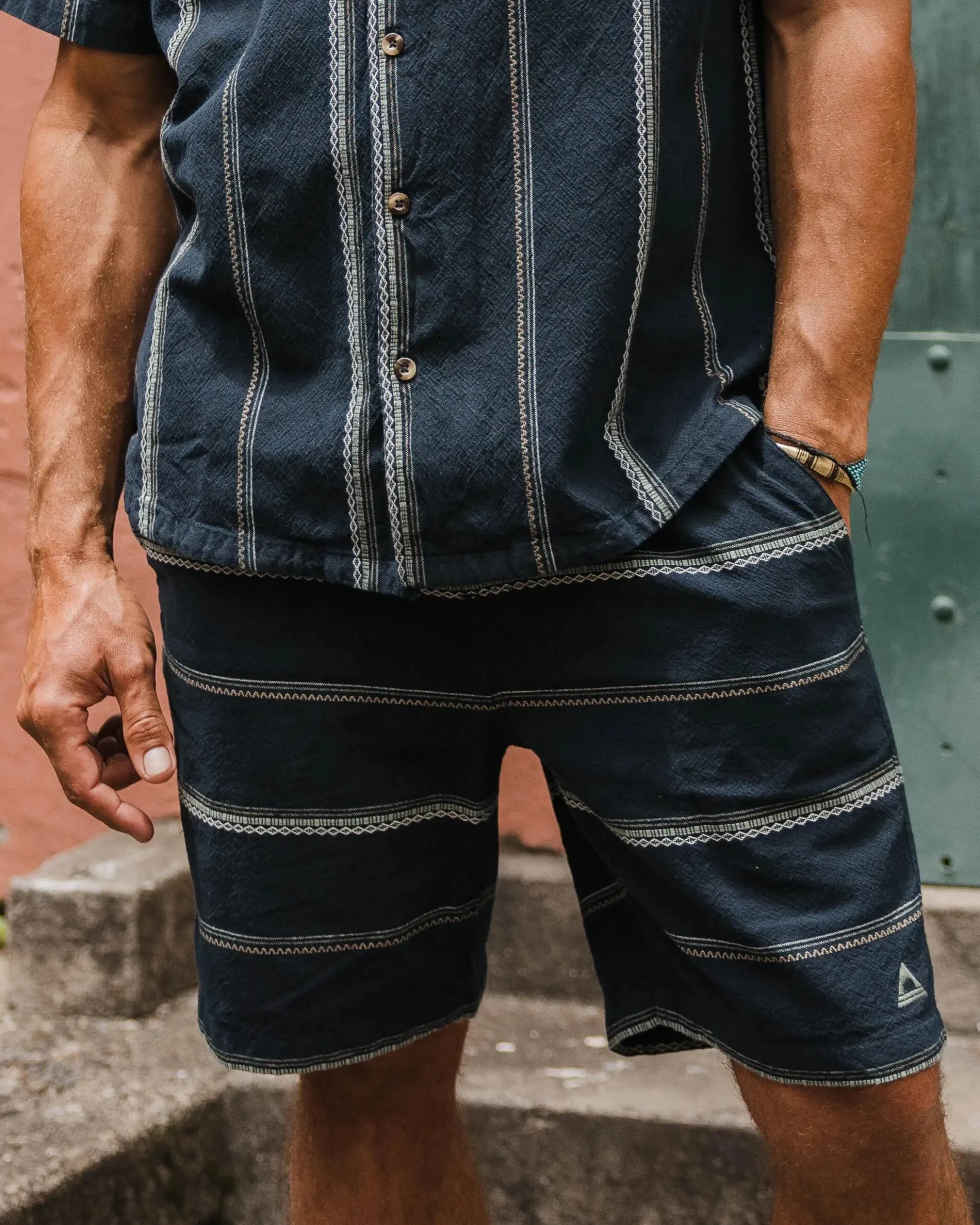 Herren Drifter Bio-Baumwolle Jacquard Shorts