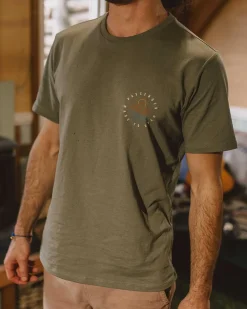 Herren Escapism T-Shirt – Staubiges Olive