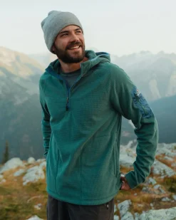 Herren Forestscape Grid Fleece Hoodie