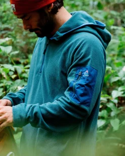 Herren Forestscape Grid Fleece Hoodie