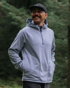Herren Forestscape Grid Fleece Hoodie