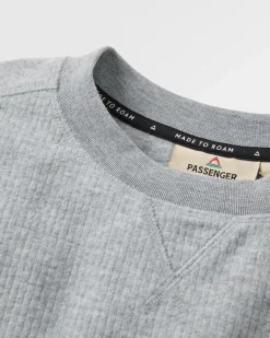 Herren Forestscape Grid Fleece Crew