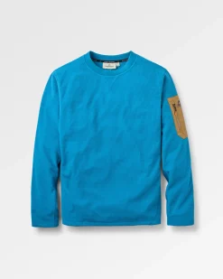 Herren Forestscape Grid Fleece Rundhals