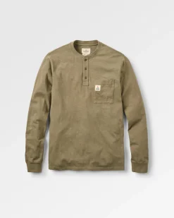 Herren Headland Langarmshirt Slub Henley