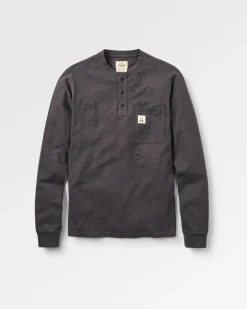 Herren Headland Langarmshirt Slub Henley
