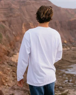Herren Heritage natürliche Relaxed Fit Langarmshirt