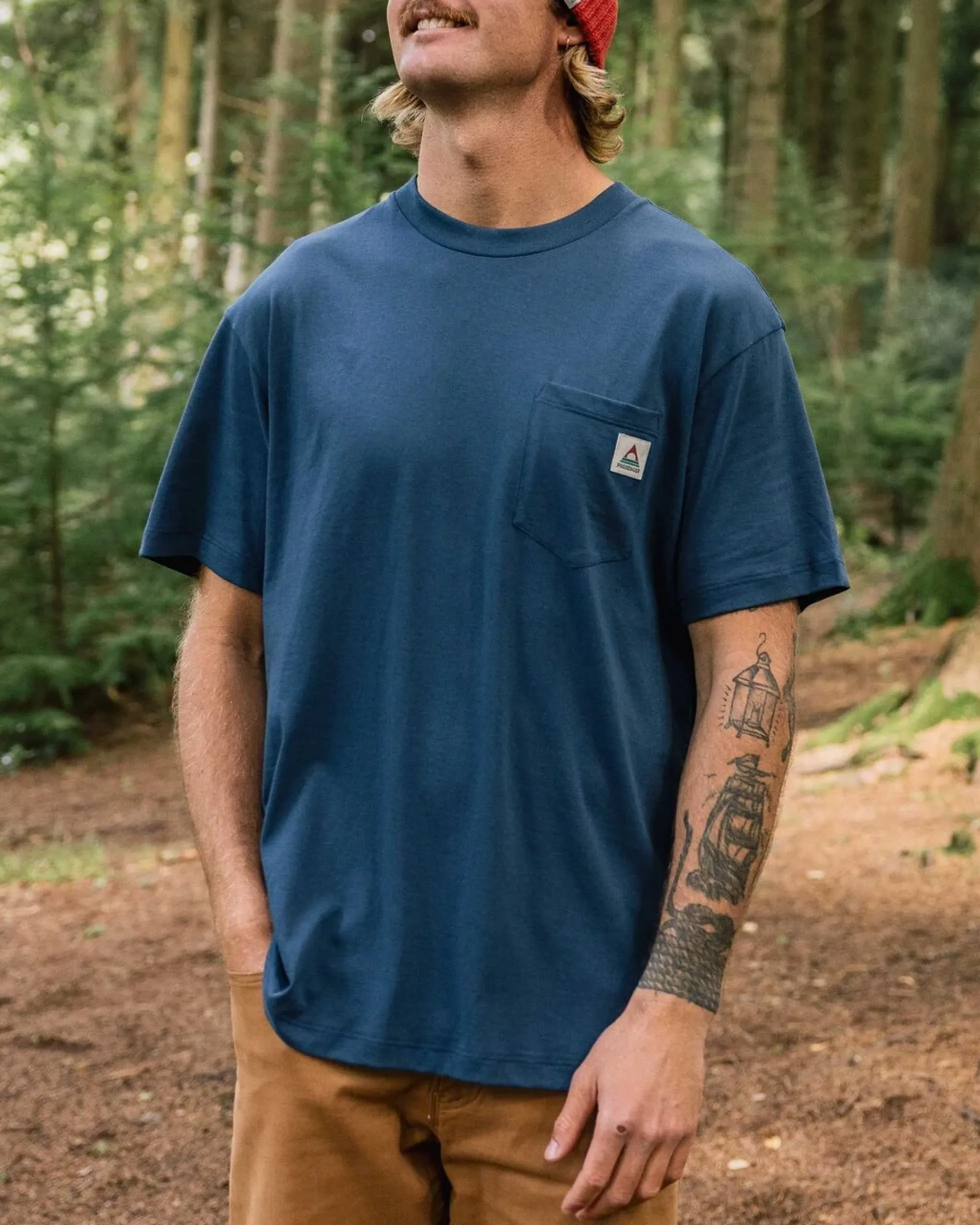 Herren Heritage Natürliches Relaxed Fit T-Shirt