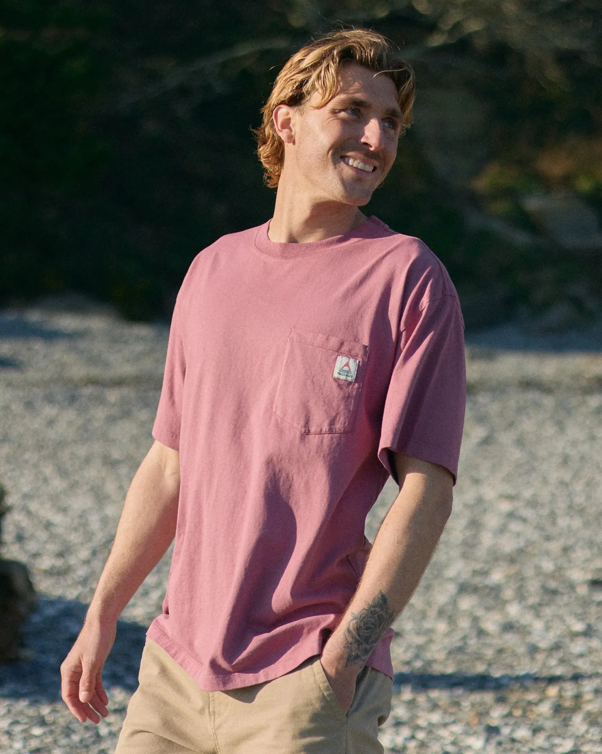 Herren Heritage Organisches Relaxed Fit T-Shirt