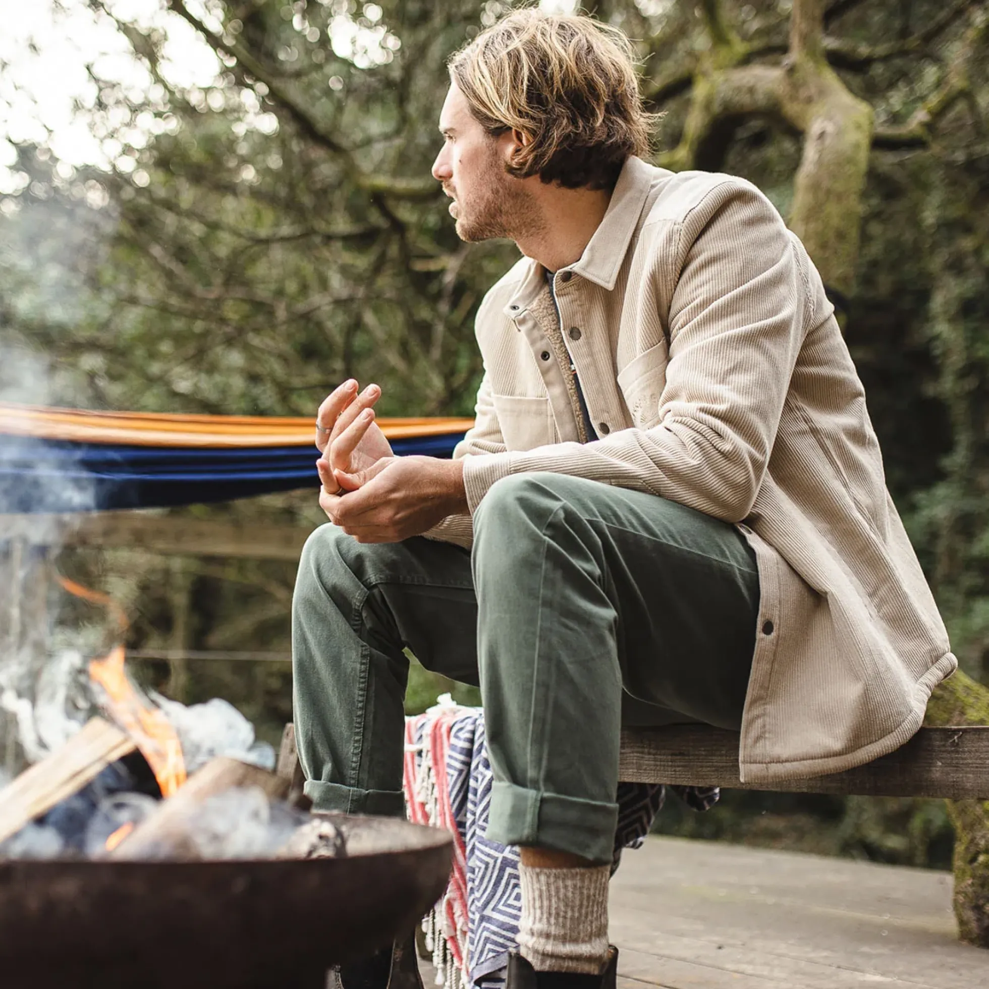 Herren Kodiak Sherpa gefüttertes Cord Overshirt