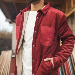 Herren Kodiak Sherpa gefüttertes Cord Overshirt