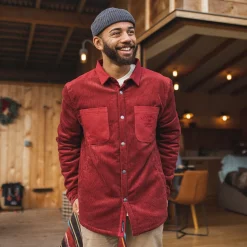 Herren Kodiak Sherpa gefüttertes Cord Overshirt